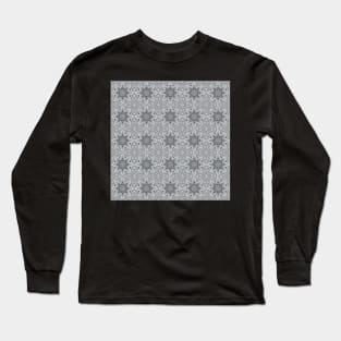 Winter Road Aerial view Kaleidoscope pattern 32 Long Sleeve T-Shirt